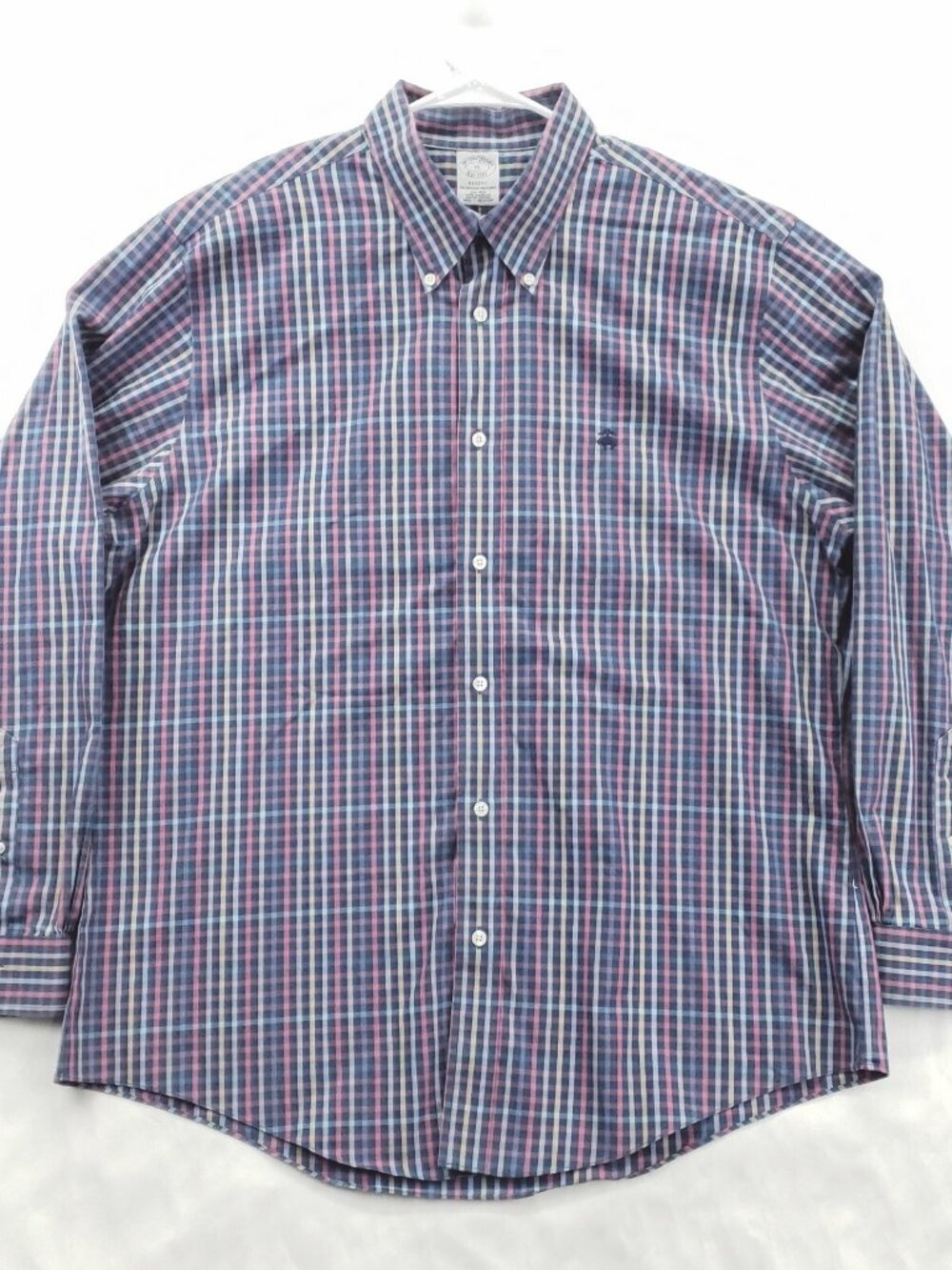 Brooks Brothers 1818 Regent Shirt Mens XL Non-Iron 100% American Supima Cotton